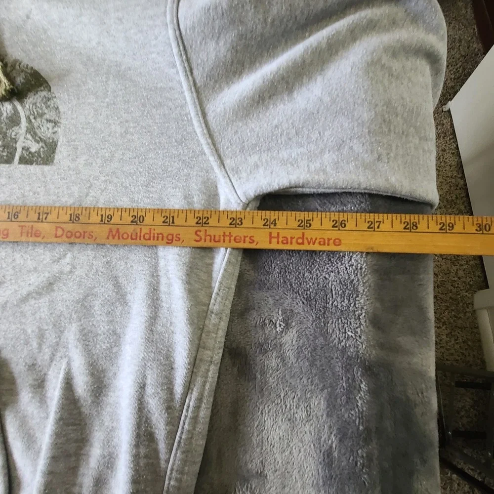 North Face Mrns Medium Pullover Hoodie Gray/ Green  Outdoora‎ Hiking